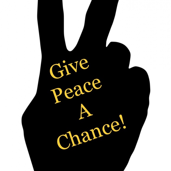 Gauzy, Black Boho Peace Symbol Scarf - Picture 6 of 7